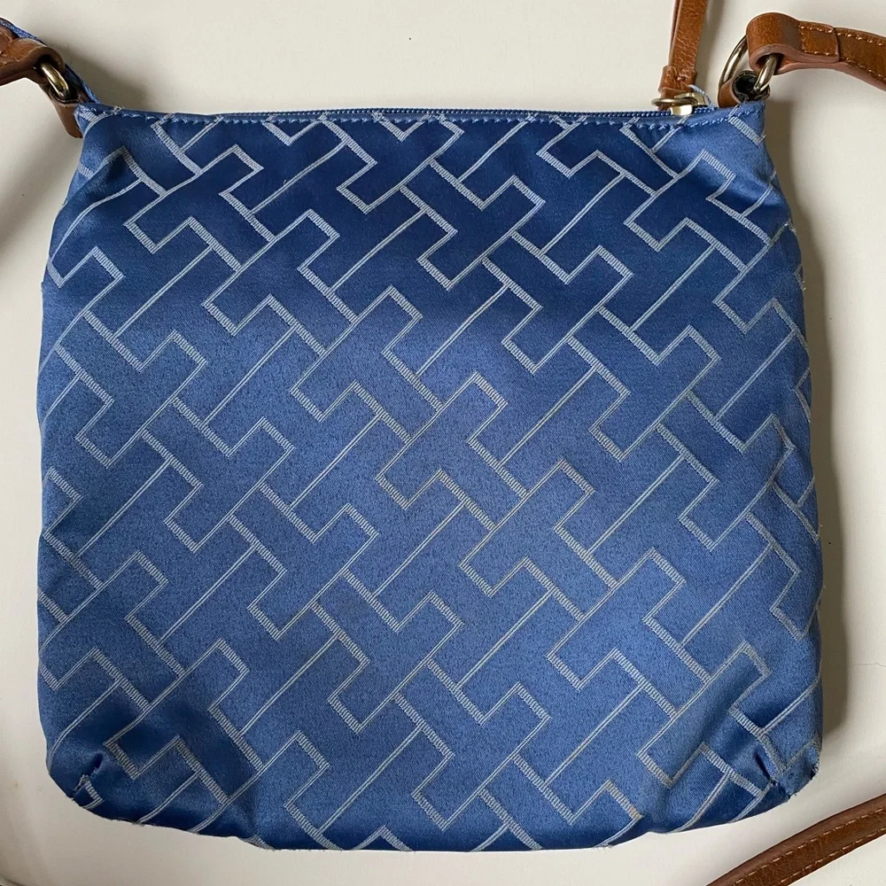 Tommy Hilfiger Blue Monogram Crossbody Bag